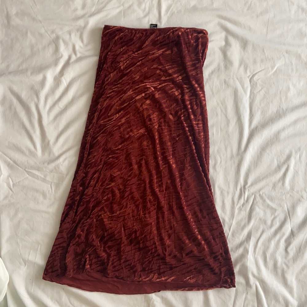 Forever 21 Zebra Print Midi Skirt